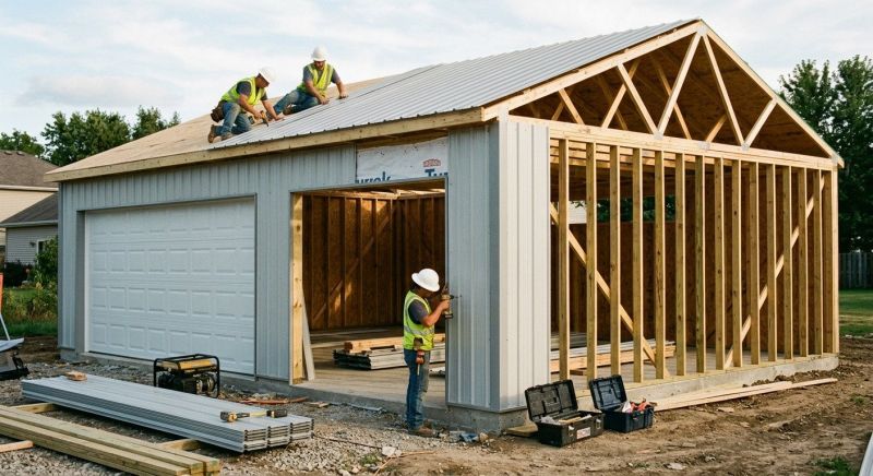 Attached Garage Construction in Houston, TX