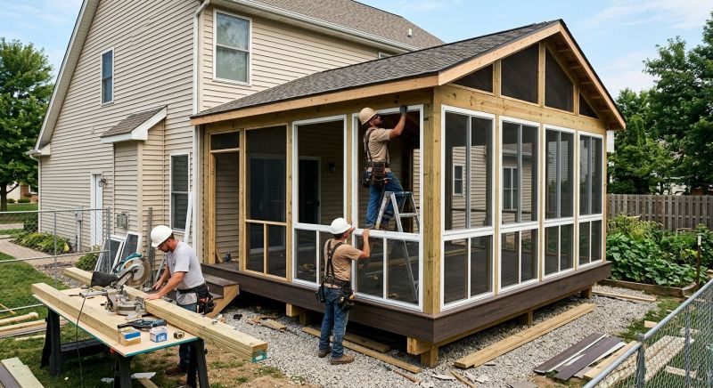 Enclosed Porch Installation in Arvada, CO