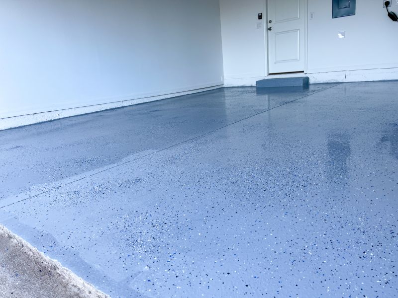 Speckled Garage Floor Painting in Winston Salem, NC