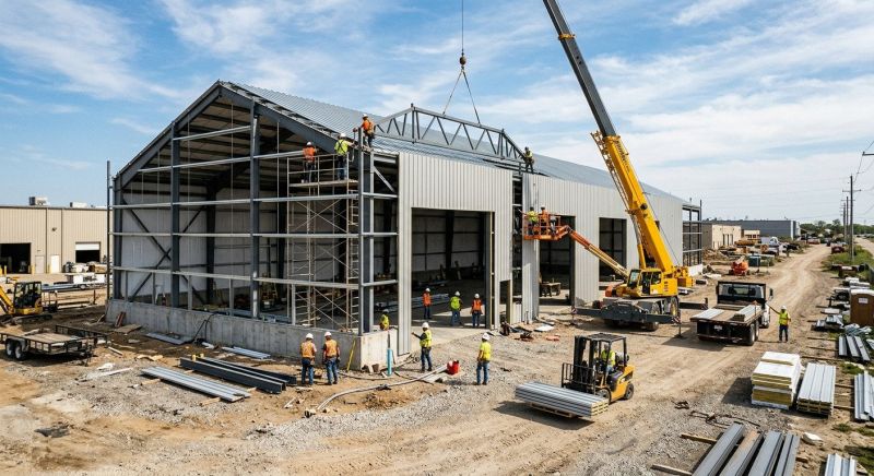 Warehouse Garage Construction in Cypress, TX