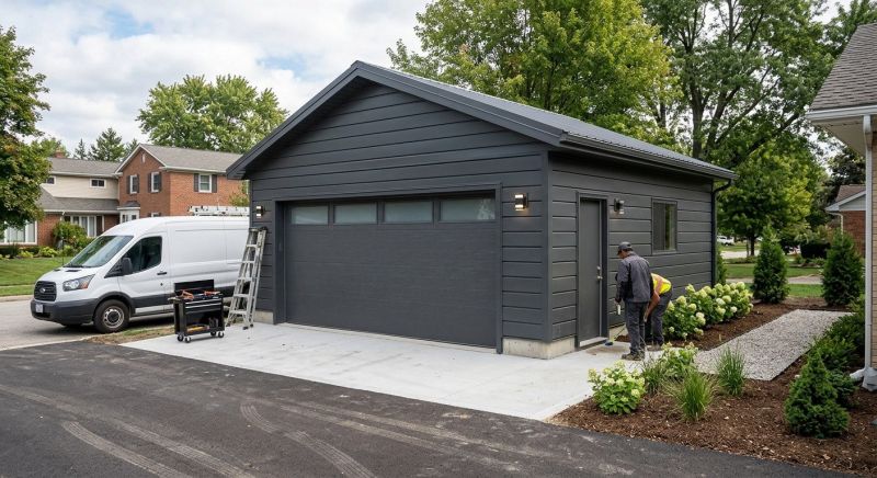 Wood Garage Installation in Conroe, TX