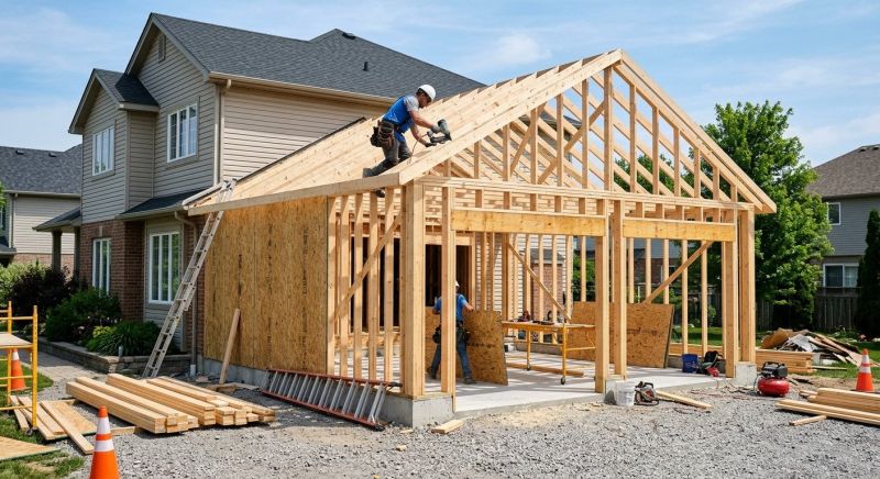 Attached Garage Construction in Conroe, TX
